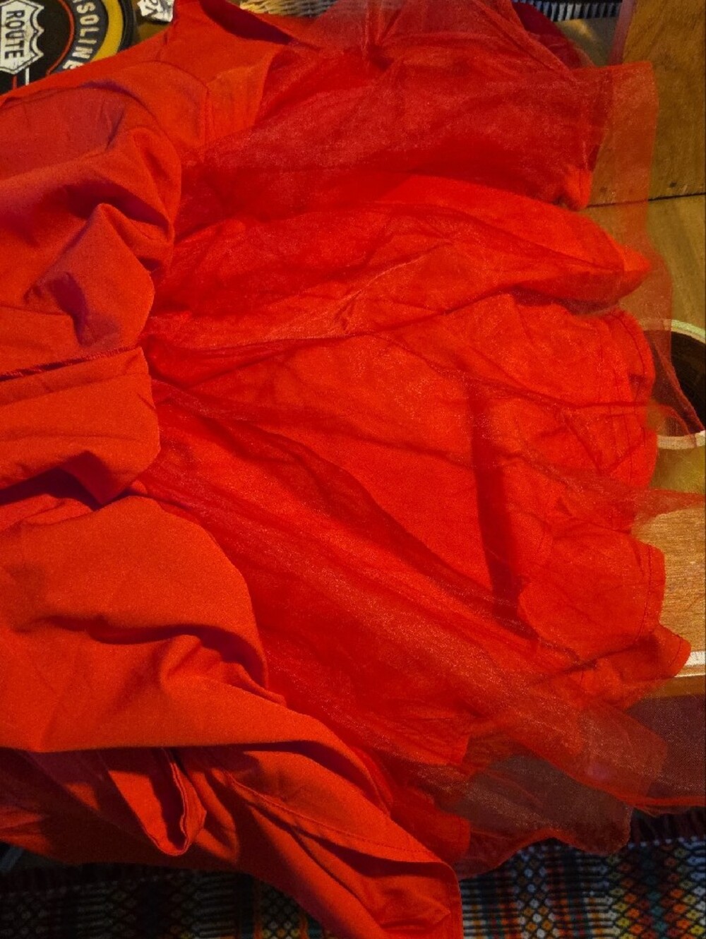 Red Mini Sundress - Picture 7 of 9